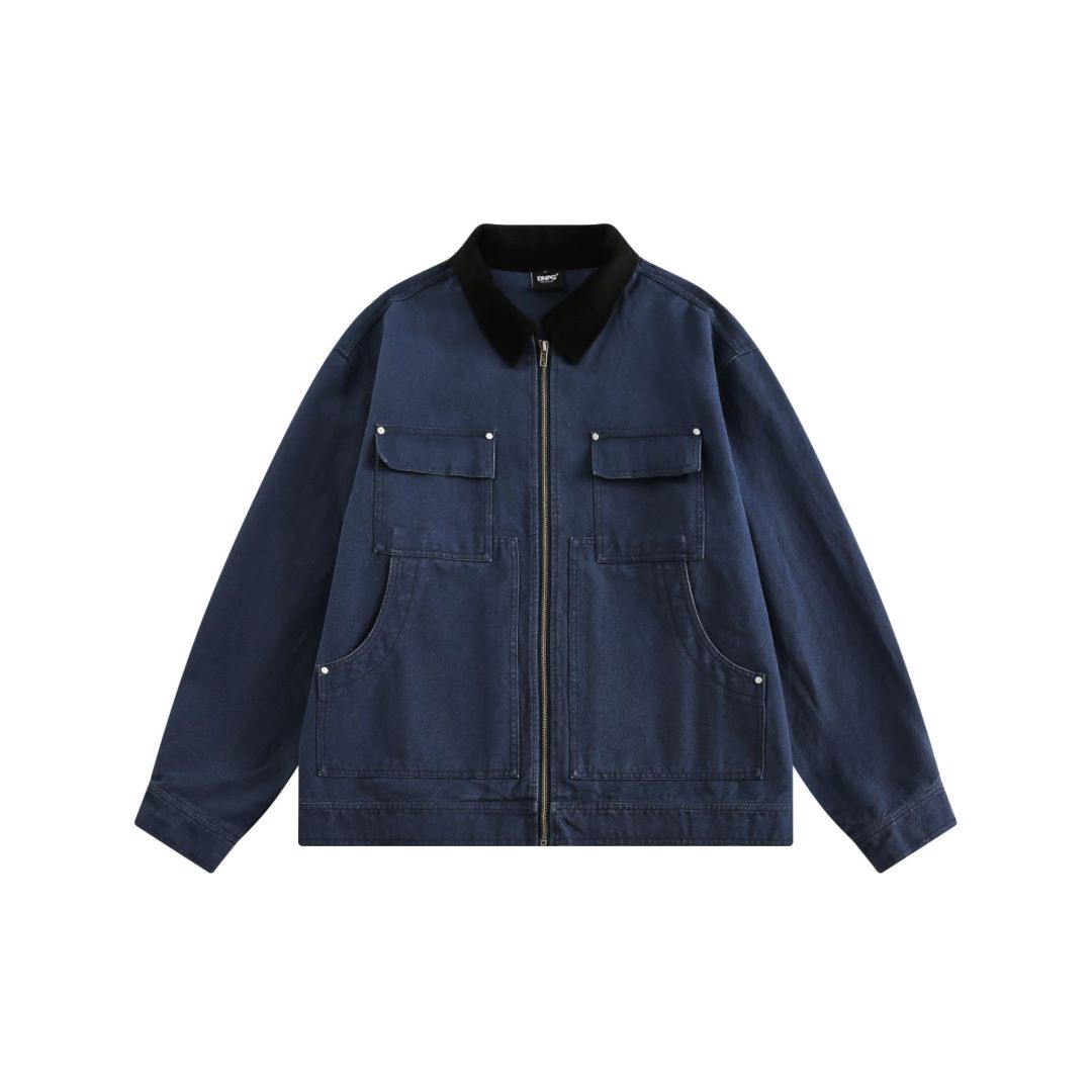 Navy Utility Pocket Jacket